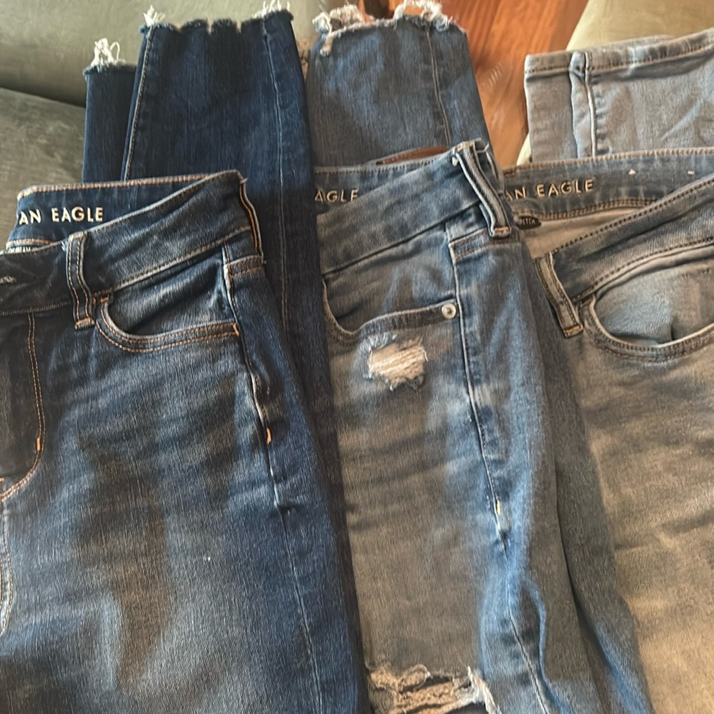 American eagle jeans-3 pairs